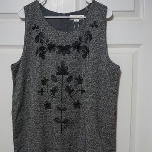 SIMPLY NOELLE Black and Grey Sleeveless Dress NWT
